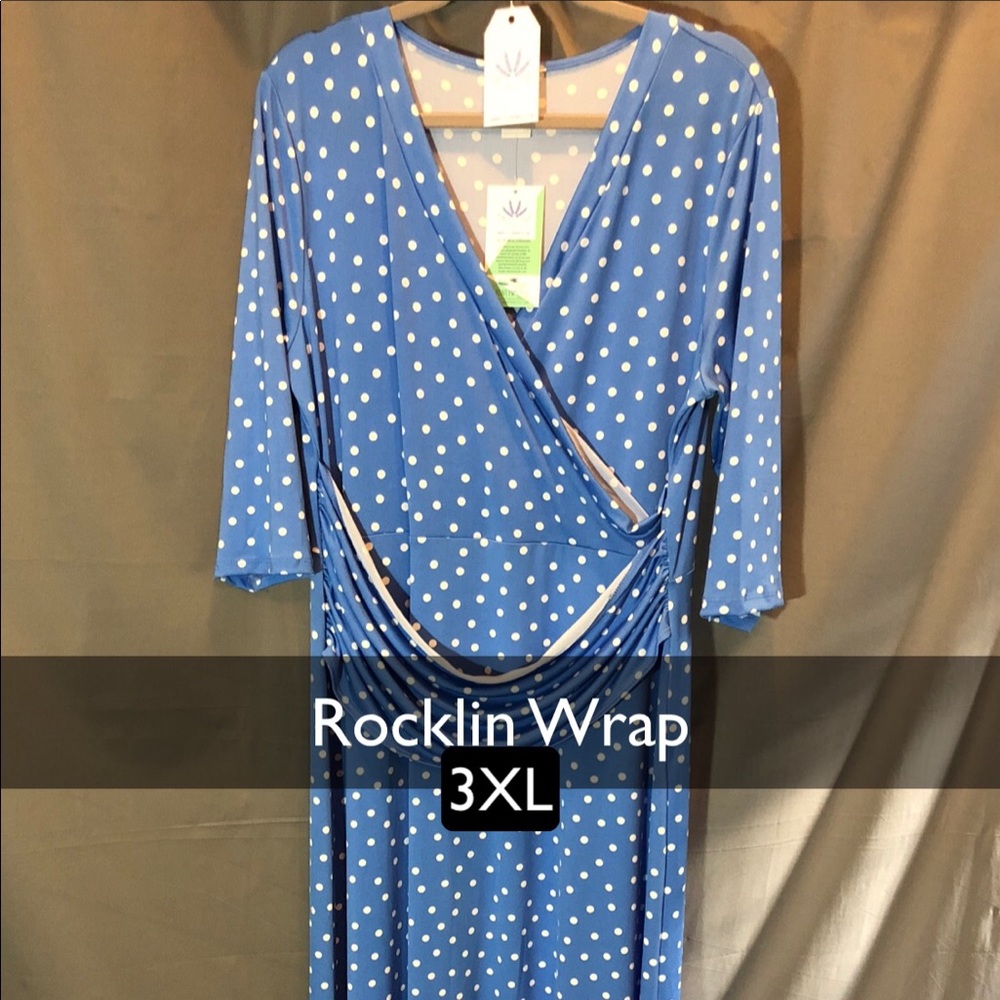 3XL Honey and Lace Rocklin Wrap Dress NWT